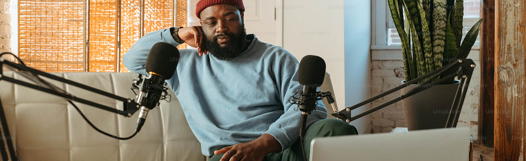 Podcast recording setup